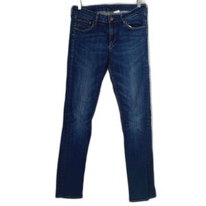 H&M Denim Blue Slim Leg Mid Wash Denim Non Destructed Jeans Size 31
